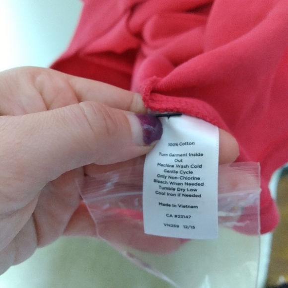 Talbots Pink Cap Sleeve Cotton Bodycon Midi Dress Size Small - Picture 8 of 8